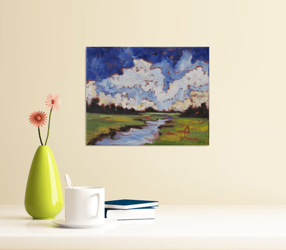 "Beside Still Waters" - Landscape - Abstract