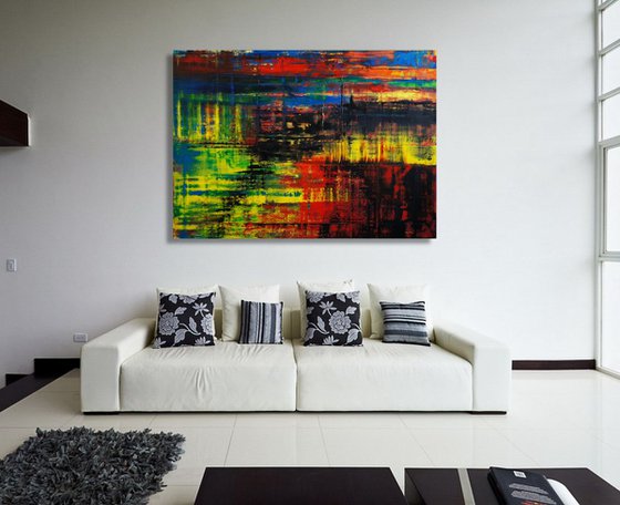 New York City (140 x 100 cm) XXL painting