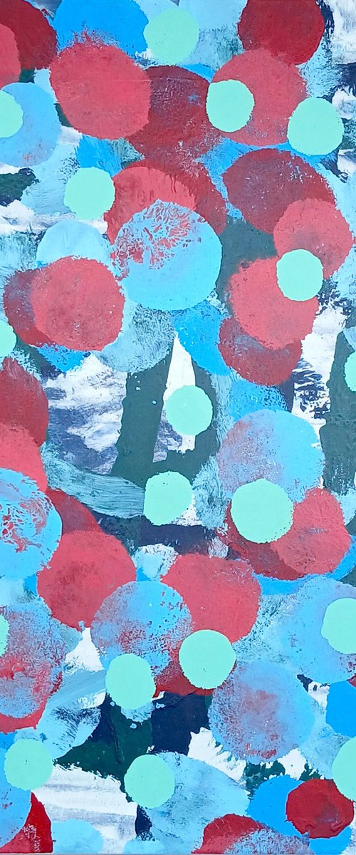 Spotty Pop Painting - JIZZ 04 - Mint by jérôme hémain