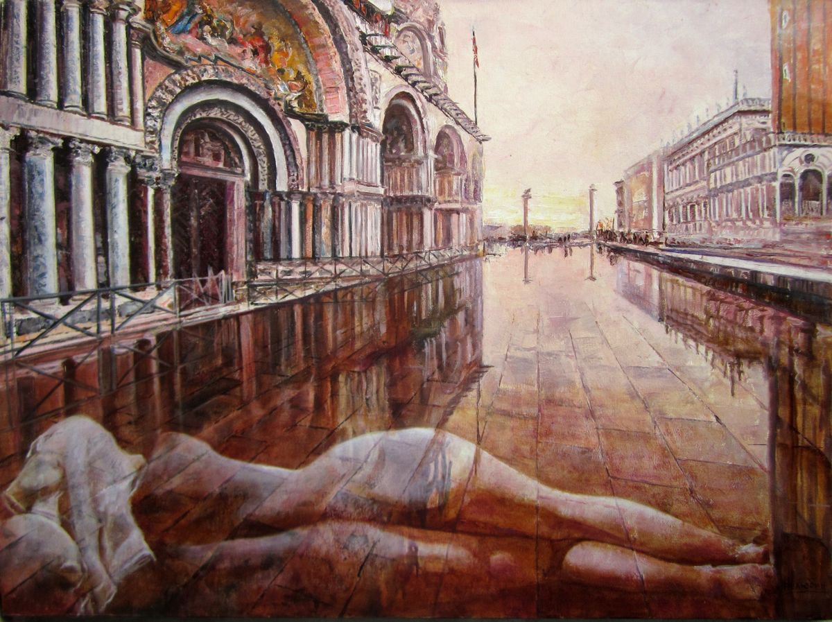 The soul of venice 80x60 big painting by Aleksandr Neliubin