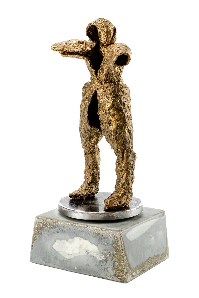 Portrait Sculpture By Nikolay Marinov, 6 X 12", Rachenica, Original Artwork