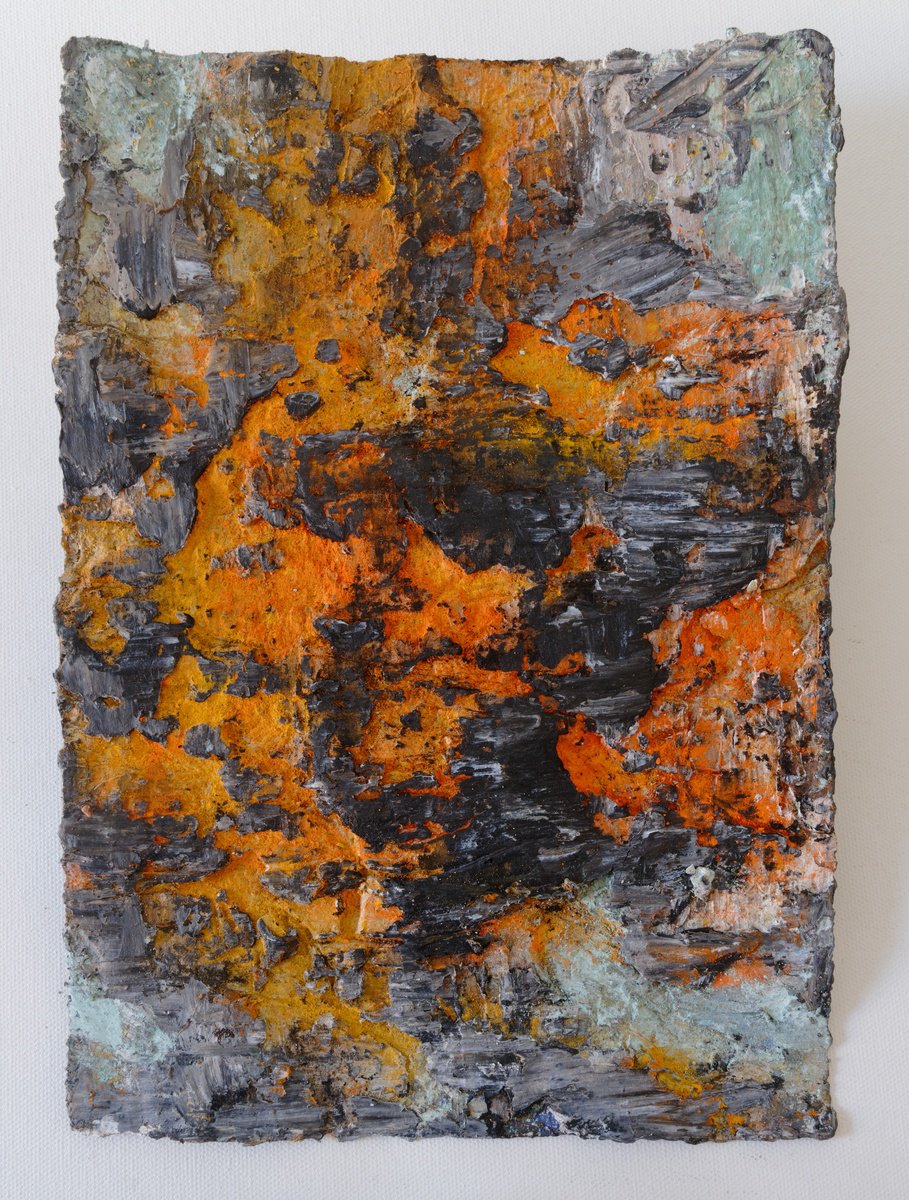 Abstract Oil Painting By Martin Sieverding, 8 X 12", Untitled, Original Artwork