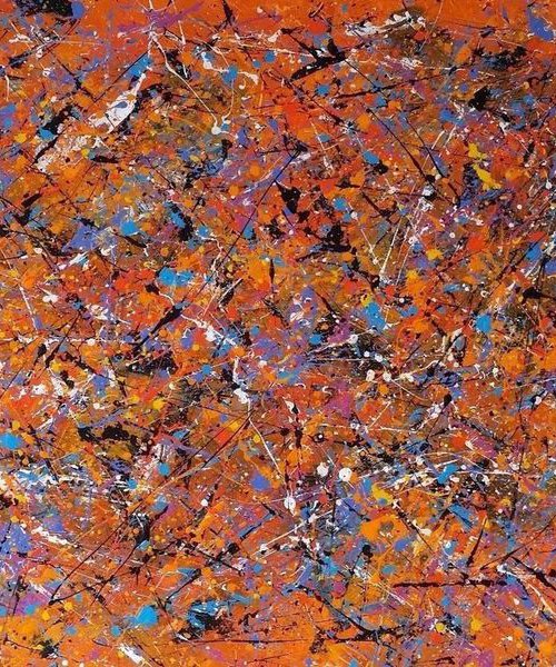 Abstract CONTEMPORARY ACRYLIC on CANVAS by M.Y. by Max Yaskin