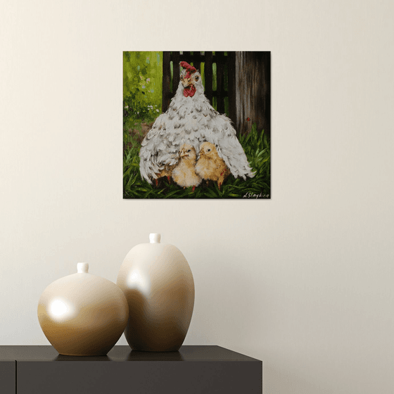 Chicken Painting Farm Animal