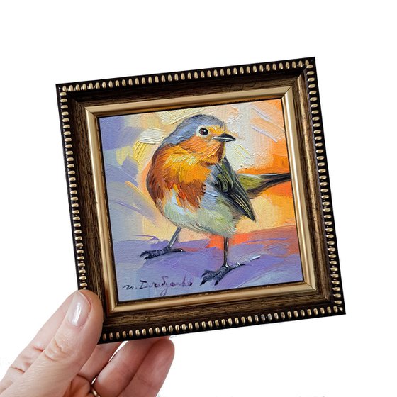 Robin bird painting