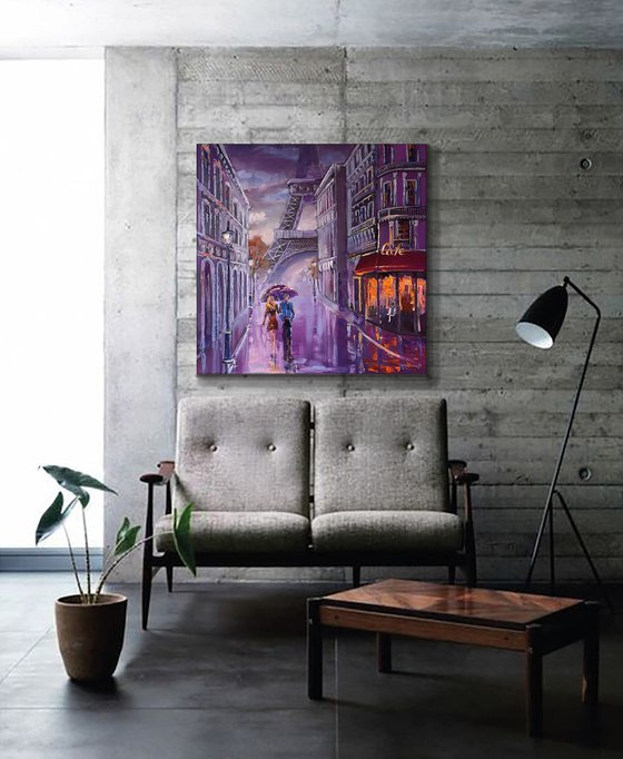 Walking in Paris (90x90cm)