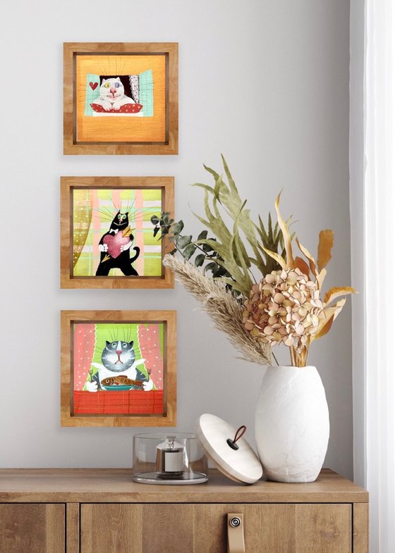 Sweet Dreams, series of “Three Cat Stories”