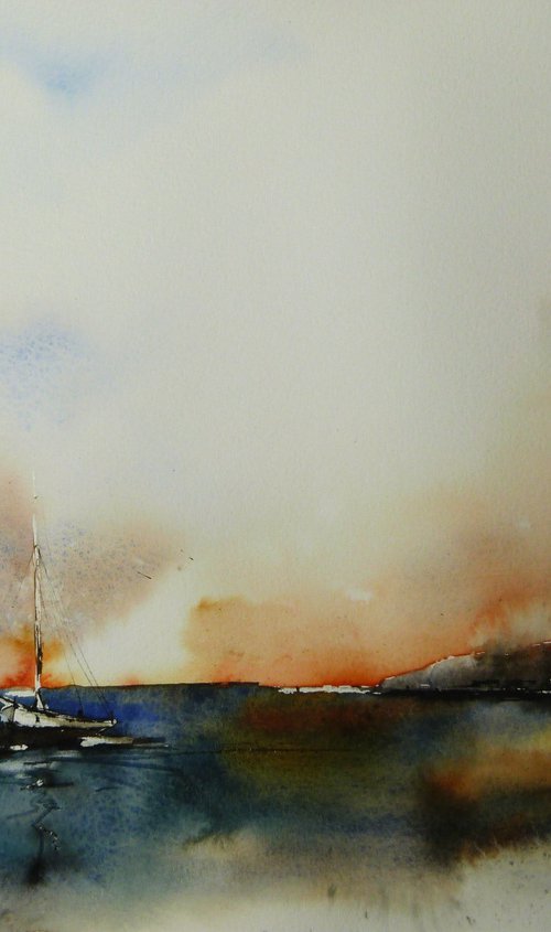 Drift. Original watercolour painting. by Graham Kemp