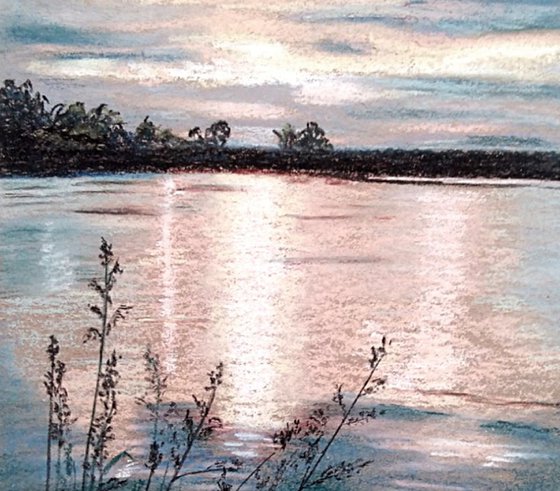 Evening Glow on the Lake