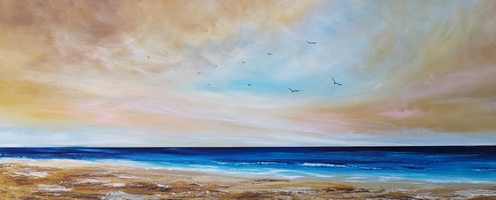 "The Perfect View" - Cornish Seascape, Art, Skyscape