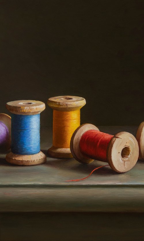 Cotton bobbins by Albert Kechyan