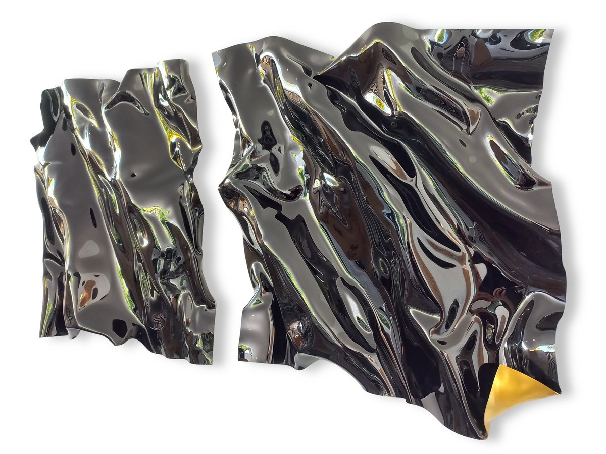 Abstract Sculpture By Max Yaskin, 39 X 22", The Other Side, Original Artwork