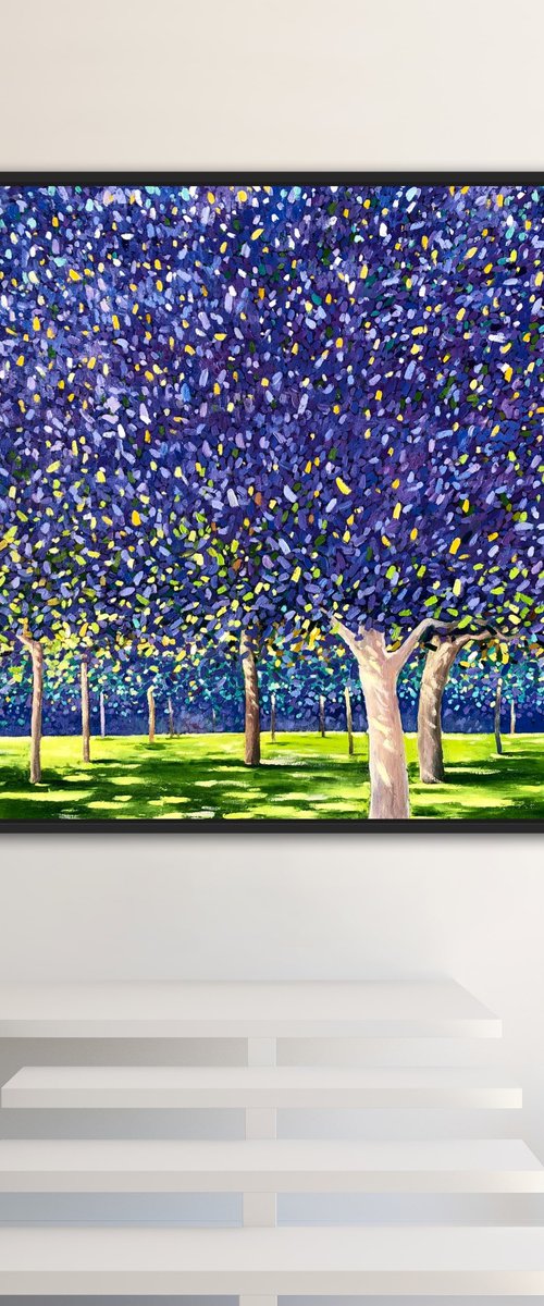 Garden lights inspired by Gustav Klimt by Volodymyr Smoliak