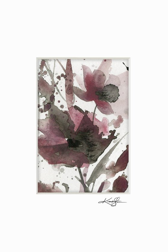 Petite Impressions 17 - Flower Painting by Kathy Morton Stanion