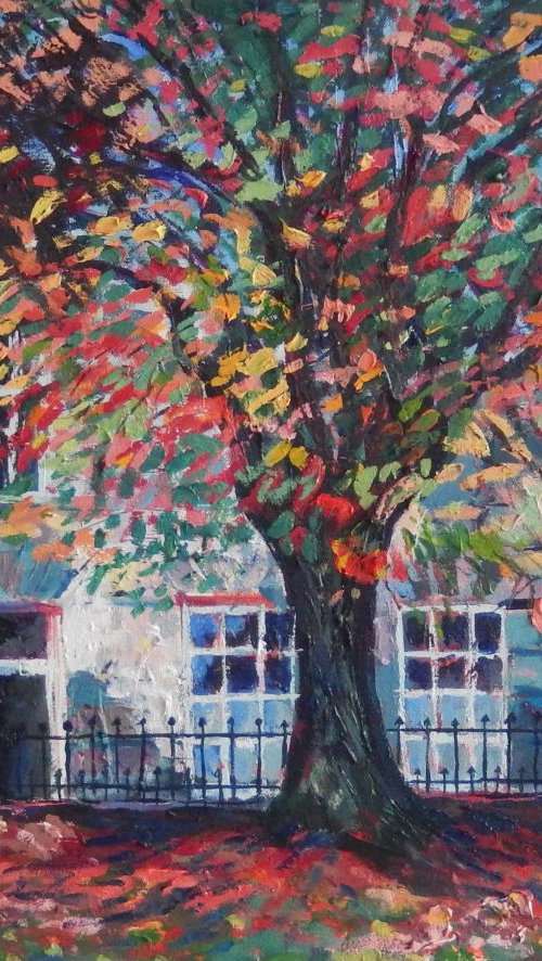 Autumn In Saxe Coburg Place, Edinburgh by Stephen Howard Harrison