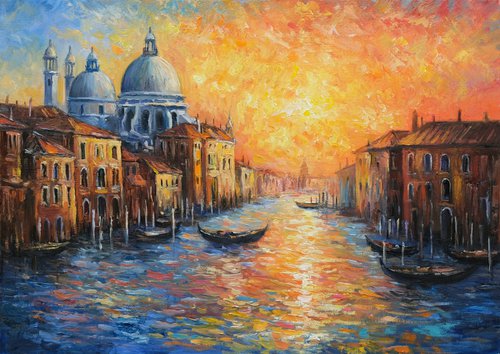 Sunset in Venice by Behshad Arjomandi
