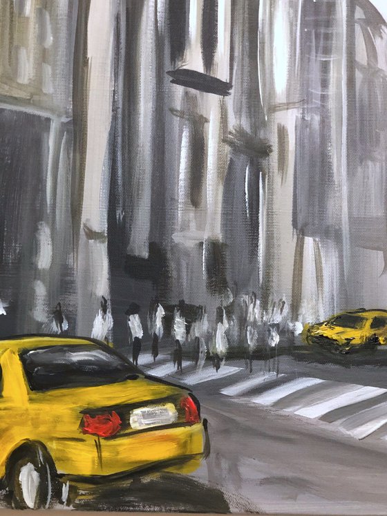 Yellow Cabs And Crossing