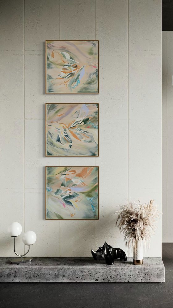 Spring Remembered Triptych