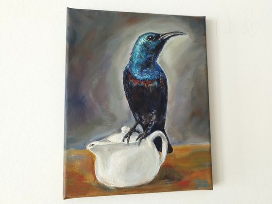 Blue Bird On A Teapot