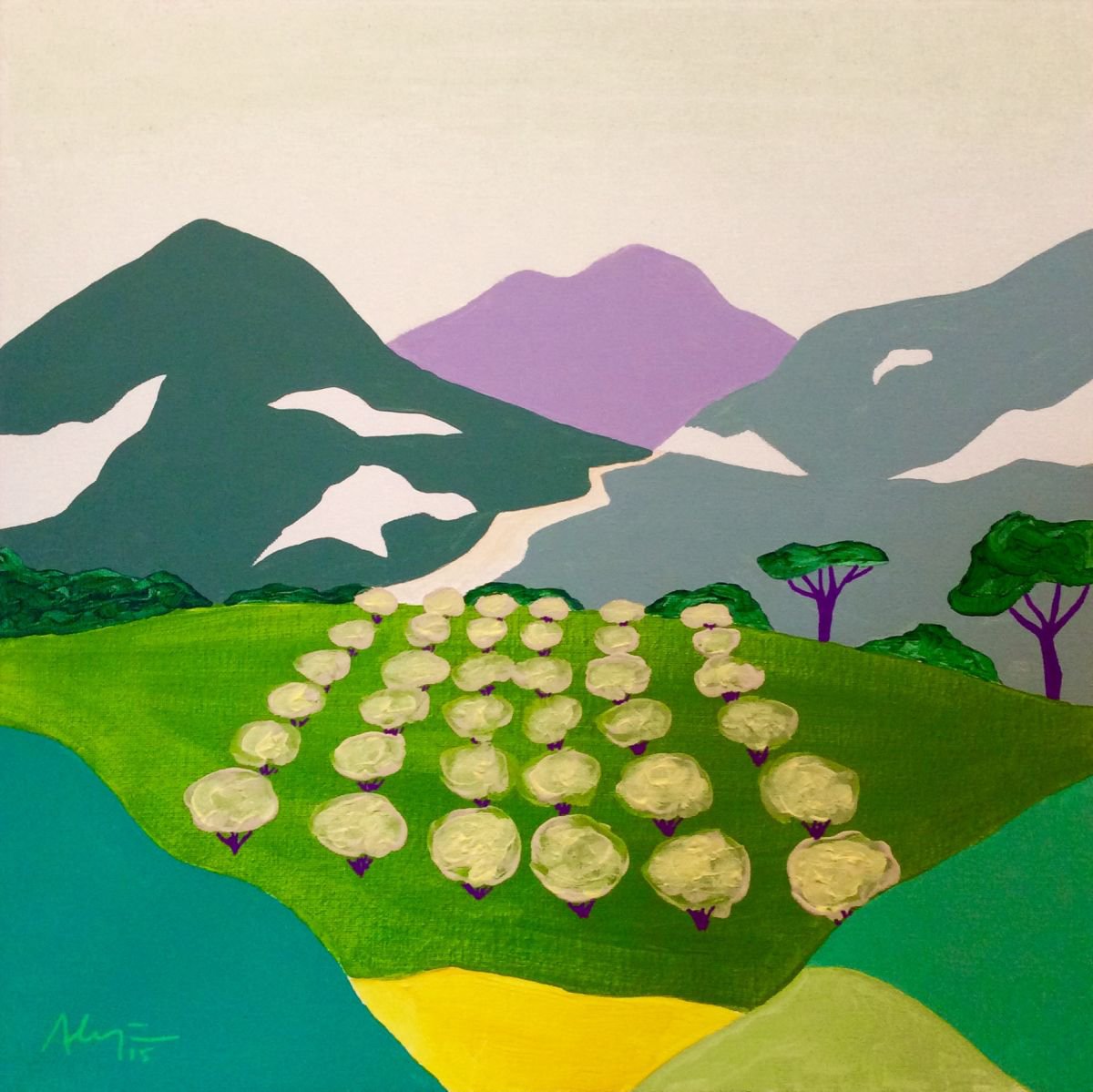 Crops (pop, landscape) by Alejos