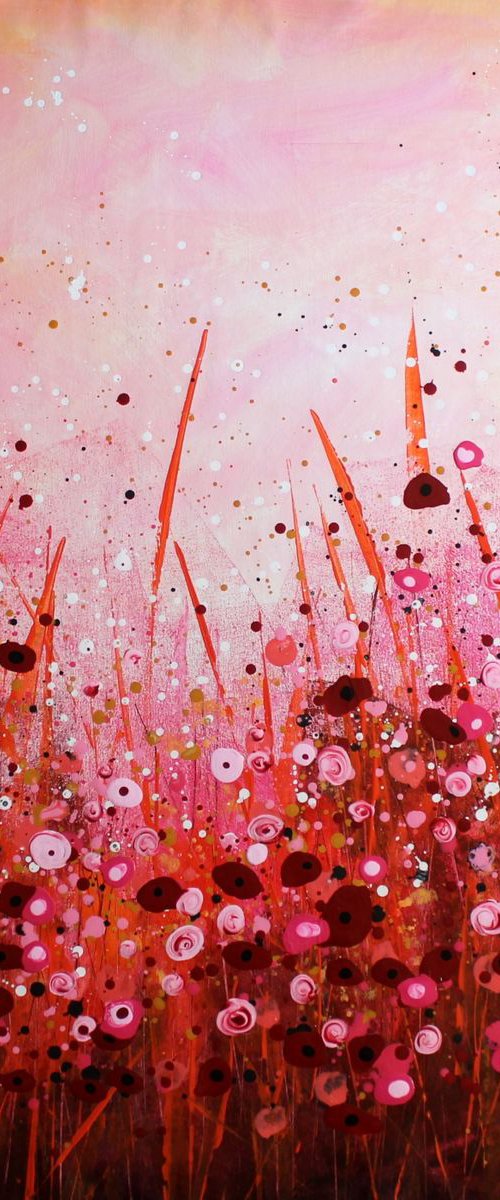 " Sempre Belli " - Large original abstract painting by Cecilia Frigati