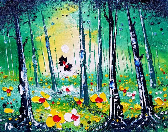 "Enchanted Forest & Flowers in Love"