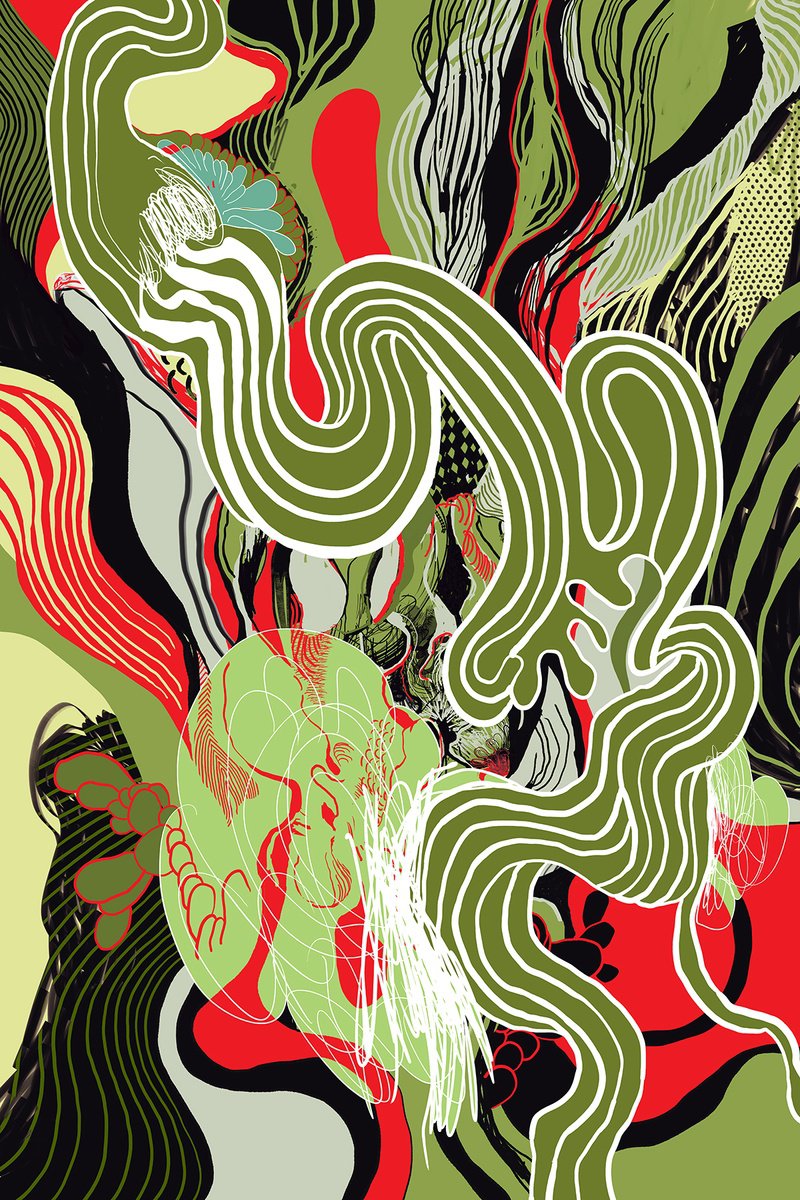 Abstract Still Life Giclee Print By Alasdair Willis, 16 X 23, Camouflage Toothpaste, Original Artwork