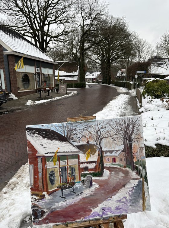 Dalen Flower Shop in Winter