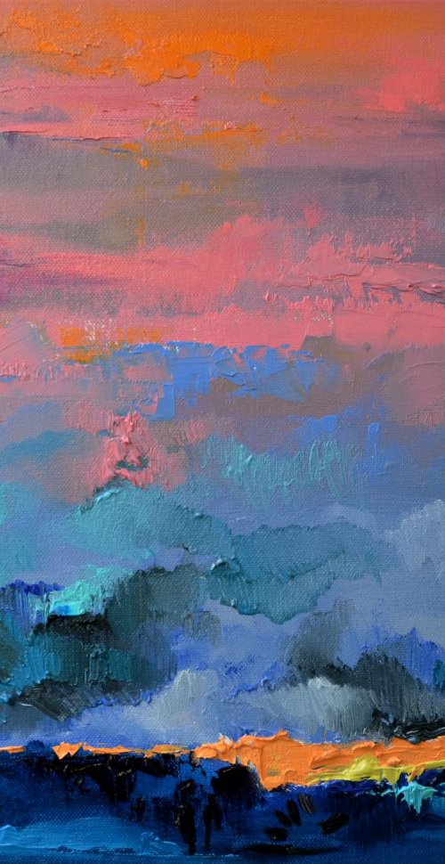 Pink and blue by Zhanna Kondratenko