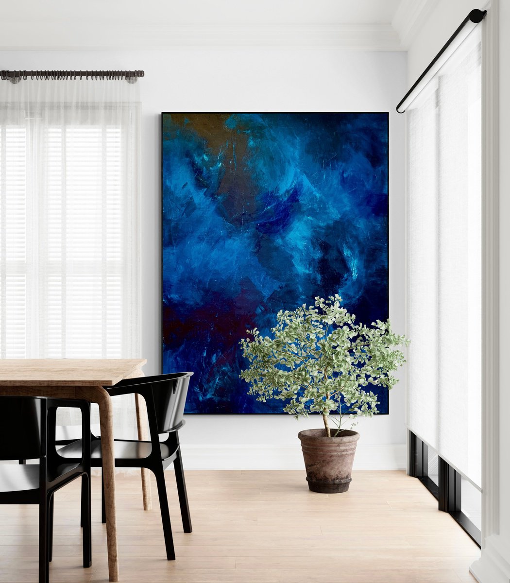  Beyond The Blue Sea No. 1226 By Anita Kaufmann, 59 X 79, Artwork For Sale On Artfinder