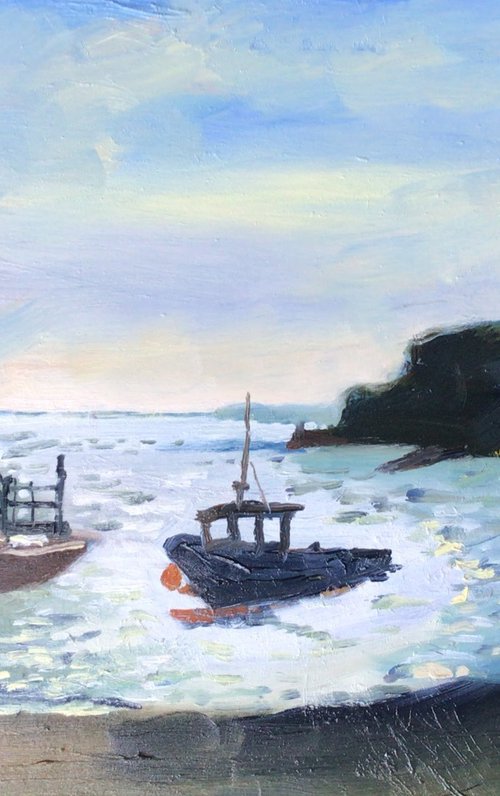 Afternoon light at the coast by Julian Lovegrove Art