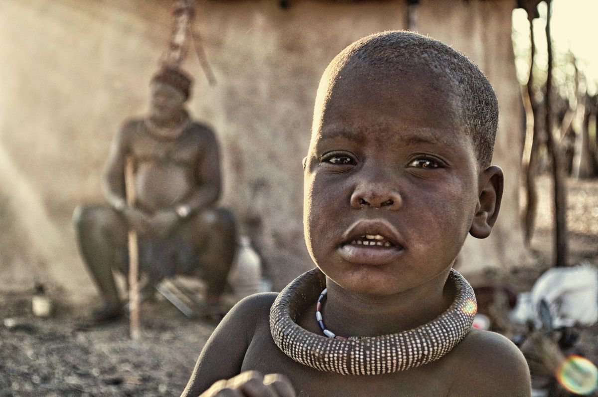 Himba Boy Portrait by Marc Ehrenbold
