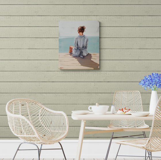 The girl on the pier