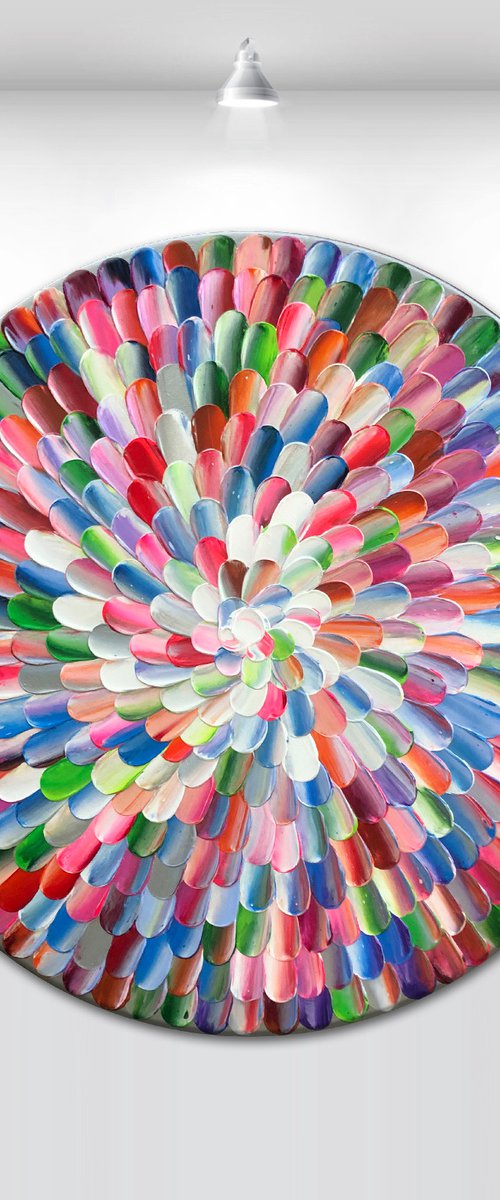 'Pacific bloom IV' - 20x20” by Tatiana Georgieva