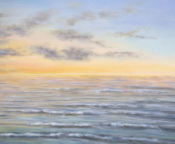 Light over the ocean