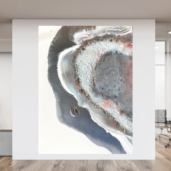 Serenity Crystal Heart with Moonstones