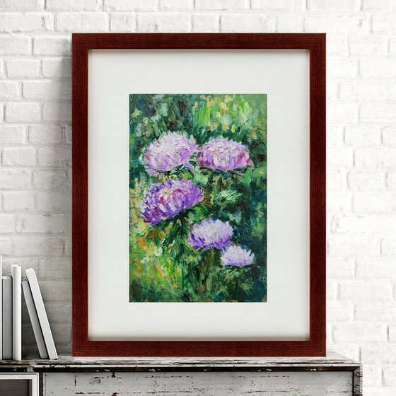 Autumn Asters Painting