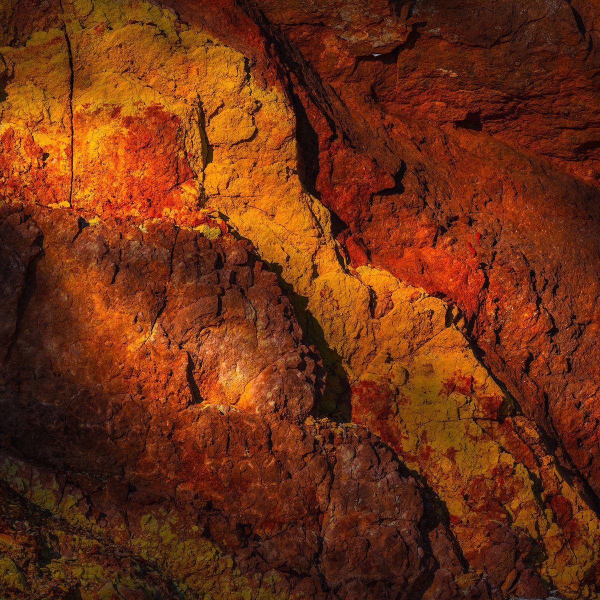 Photorealistic Landscape Photograph By Nick Psomiadis, 35 X 35", Ancient Land, Original Artwork