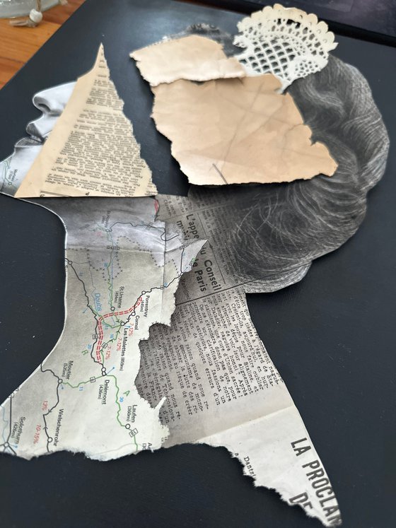 Fragmented Queen Victorian Memory Portrait