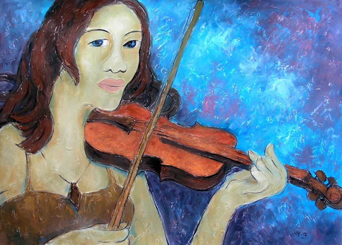Violonist by Valentina Yevmenenko