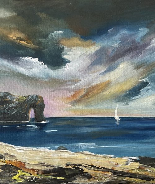 Durdledoor Pink Sunrise by Marja Brown