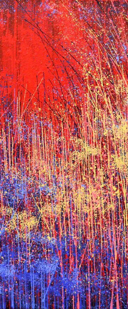 Wild Flower Composition in Red by Marc Todd