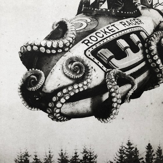 Exterior No.15: The Boy and The Rocket Racer