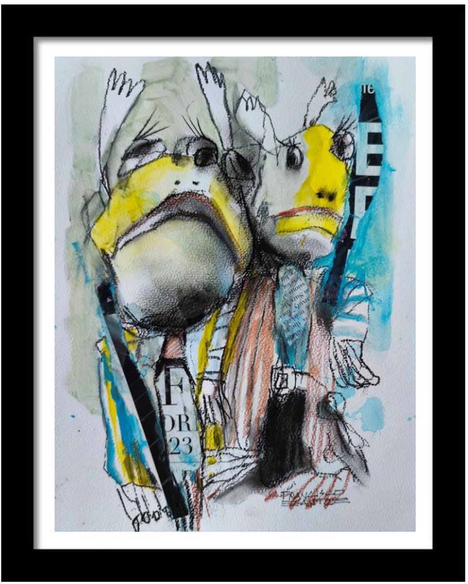 Expressive Charcoal Drawing , Young Ceos By Francisco Santos, 11 X 14, Artwork For Sale On Artfinder