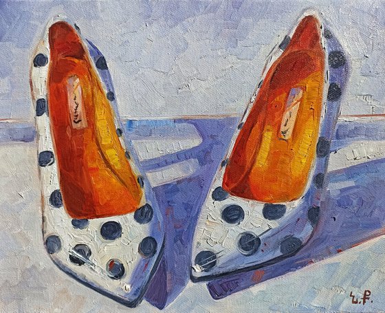 Old Shoes (24x30cm, oil painting, ready to hang)