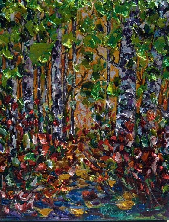 Deep in the Woods (Palette Knife)