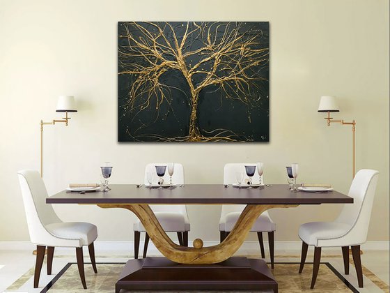Midas Gold Tree 100 x 80cm Large