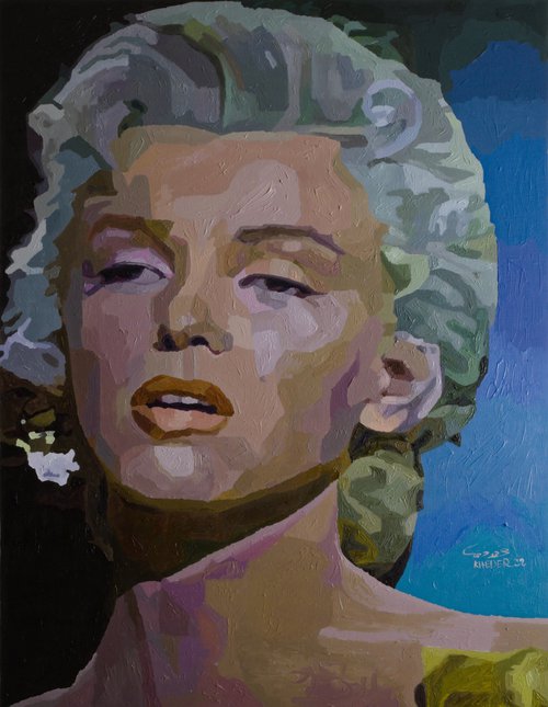 Marilyn Monroe Portrait by Kheder