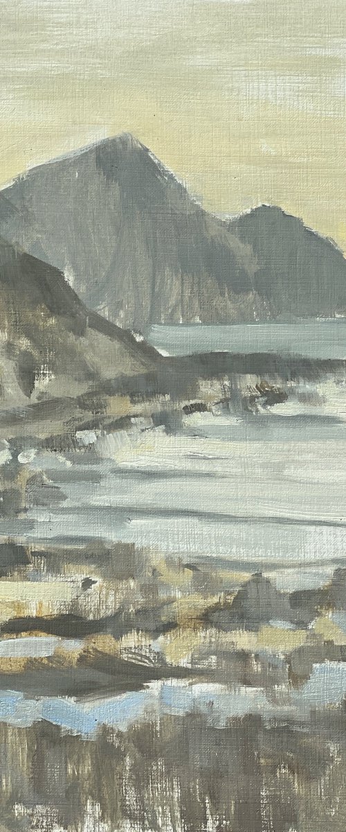 Crackington Haven sunset II by Louise Gillard