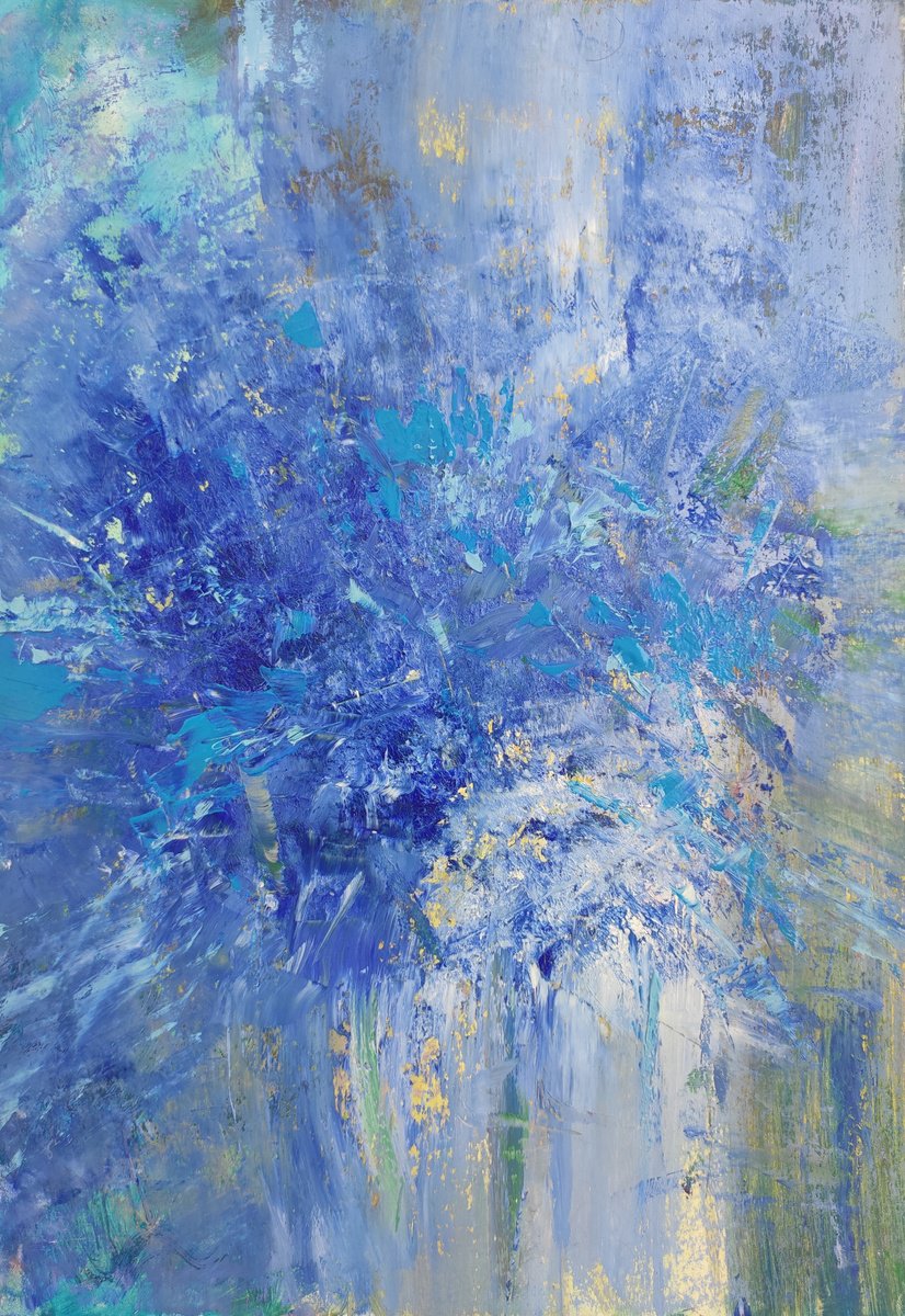Abstraction. Spring blue bouquet by Olga Onopko